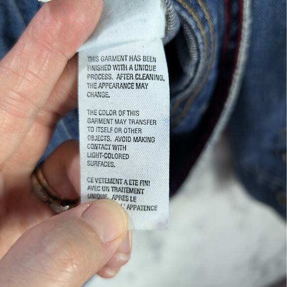 Tommy Hilfiger Jean Jacket Womens 1X Plus Denim Coat Y2K Preppy Vintage READ - Picture 11 of 11